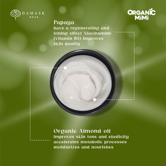 Organic Mimi, Body Cream Antiсellulite Almond & Papaya, 200 ml by Damask Rose