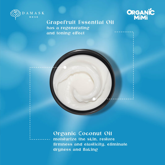 Organic Mimi, Body Butter Restoring Coconut & Grapefruit, 200 ml by Damask Rose