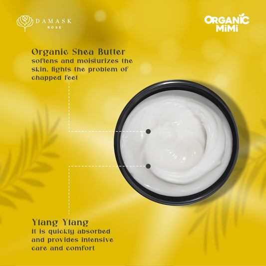 Organic Mimi, Foot Cream Nutrition Shea & Ylang Ylang, 50 ml by Damask Rose
