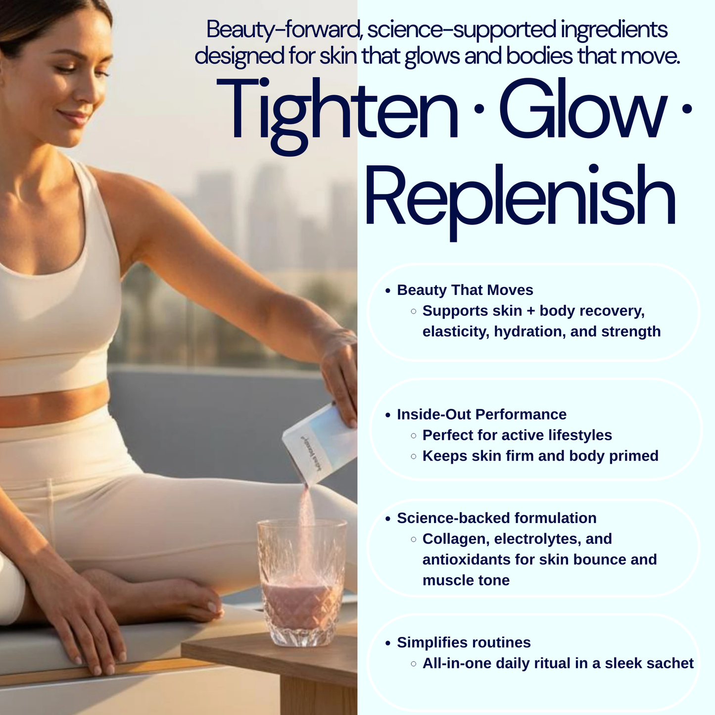 B. Skin Tight™ 9-in-1 Nutrient-Infused Marine Collagen + Electrolytes - Antioxidant Wild Berry by Active Beauty