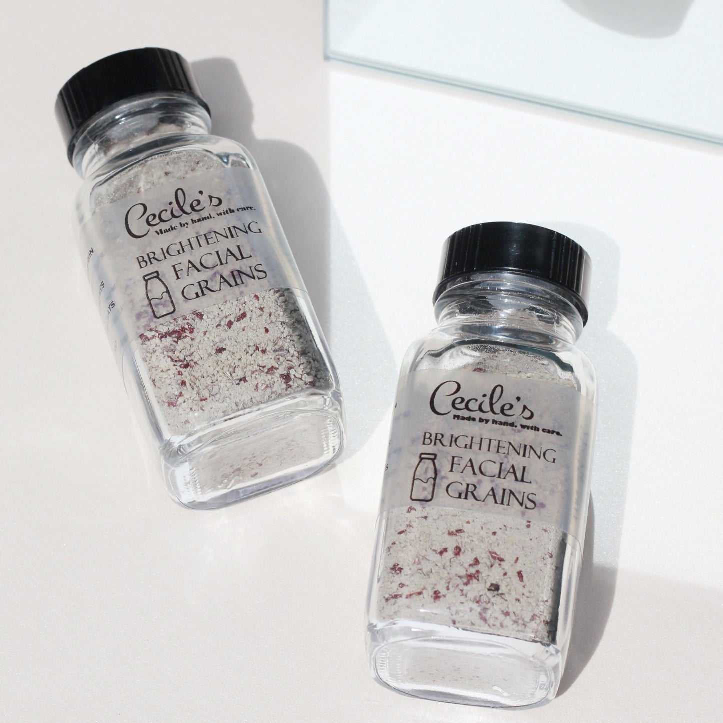 2 bottles of brightening facial grains
