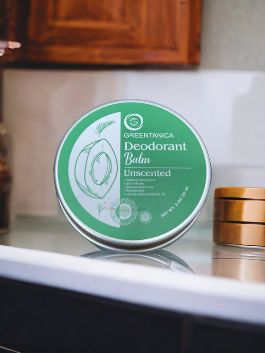Unscented Vegan Deodorant Balm by Greentanica