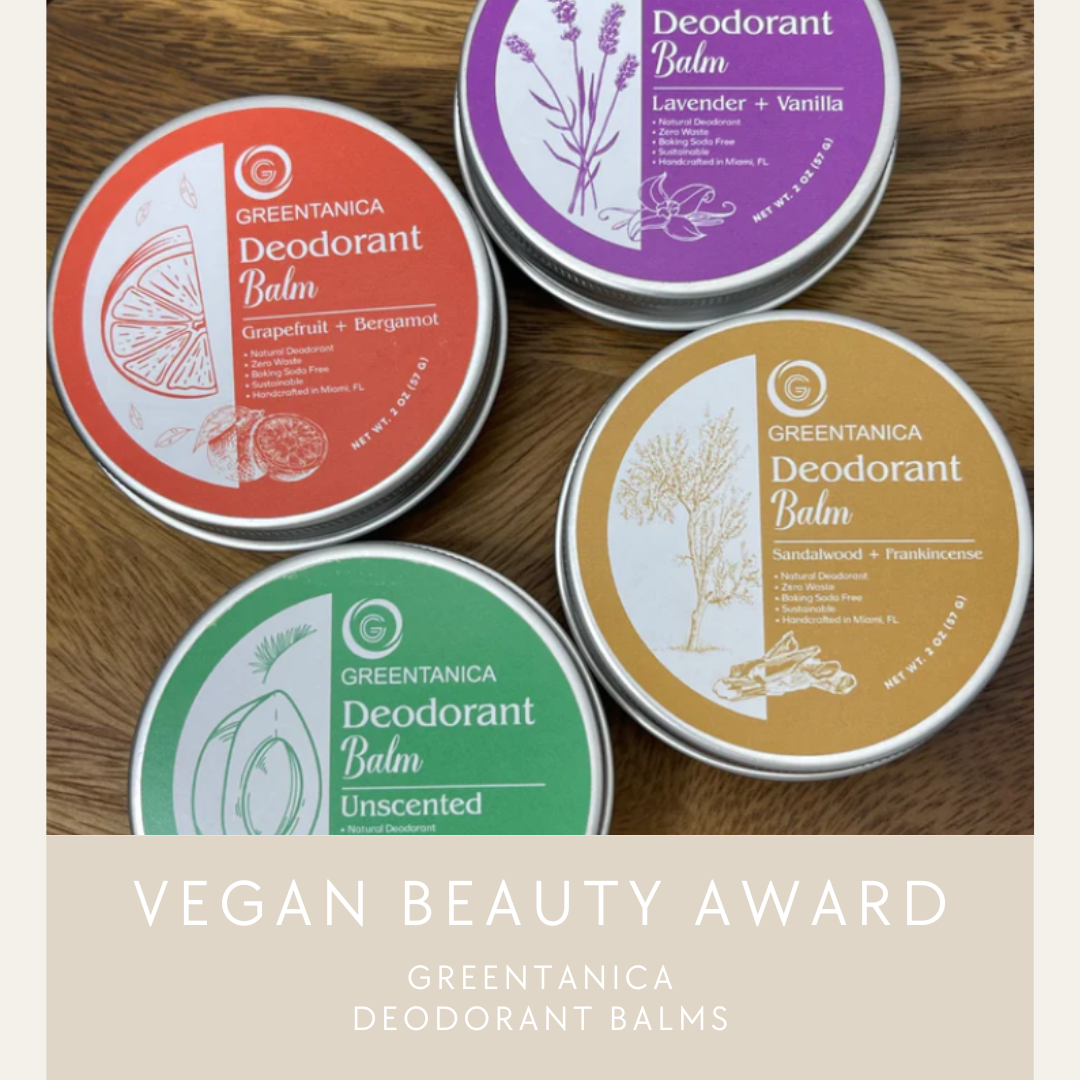 Grapefruit + Bergamot Vegan Deodorant Balm by Greentanica