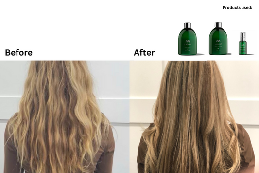 Long Hair Before and After