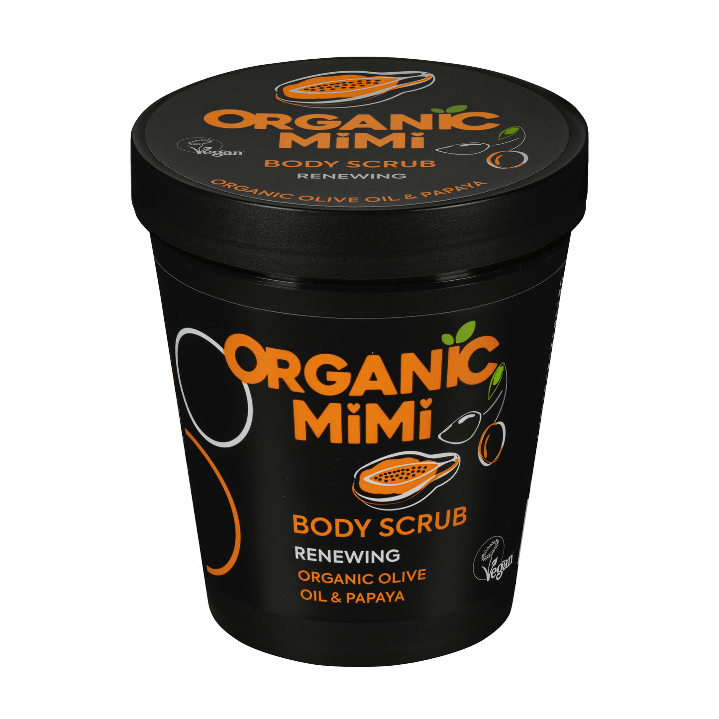 Organic Mimi, Body Scrub Renewing Olive & Papaya, 250 g by Damask Rose