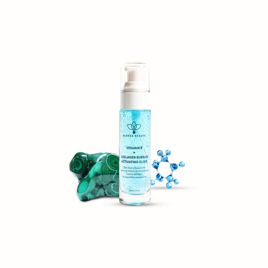 Collagen Elixir Serum: Vitamin B + Activating Collagen Bubbles - 30ml/1 fl oz by Olecea ™