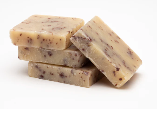 stack of 4 soaps from Ancient Herbal Care