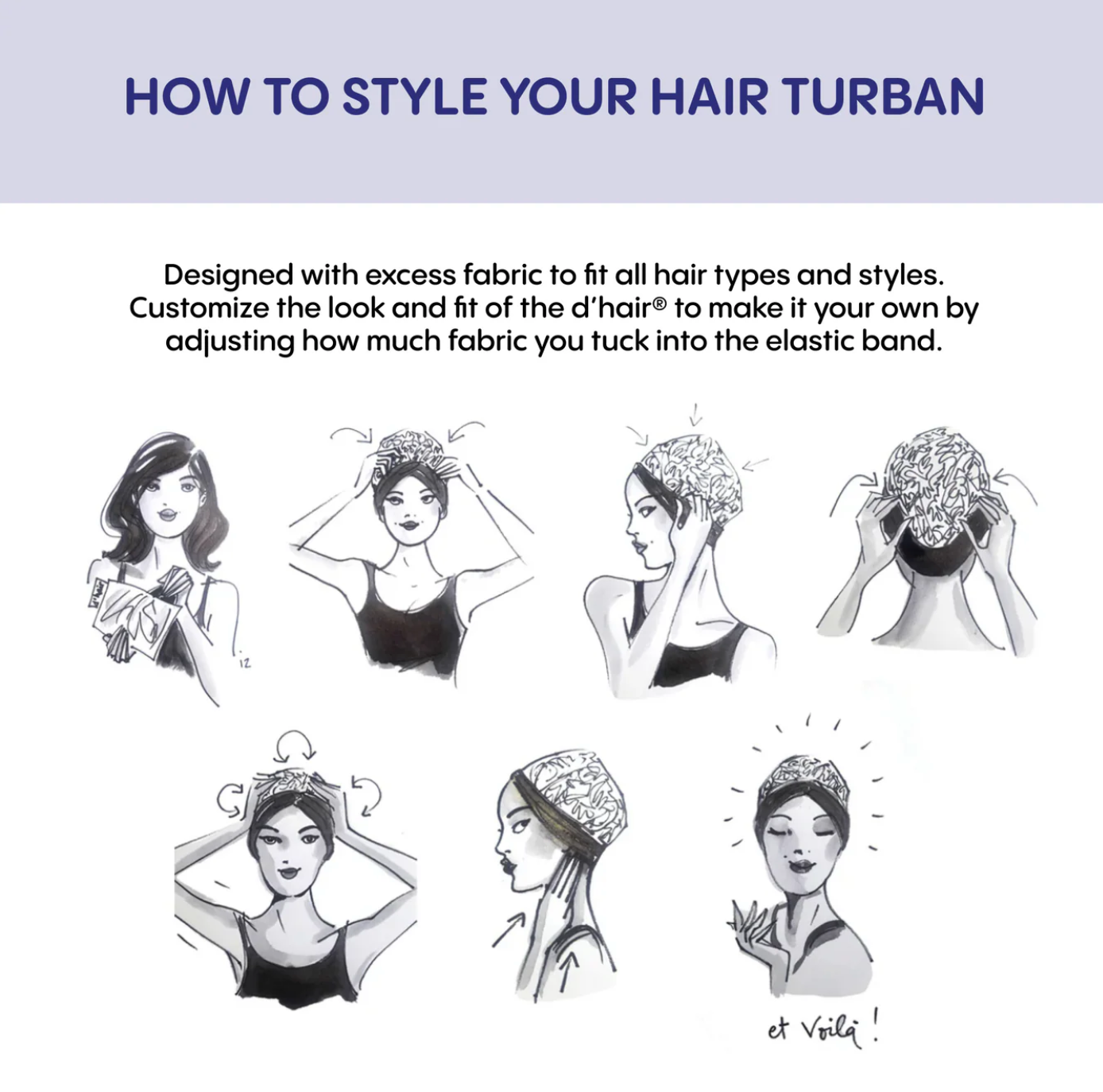 d'hair Aqua Leisure Turban
