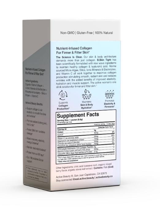 Skin Tightening Collagen Booster – B.Skin Tight 10 Pack Organic Wild Berry by Active Beauty®