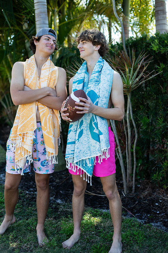 Tourbillon Turquoise - Turkish Towel by Sun Drunk