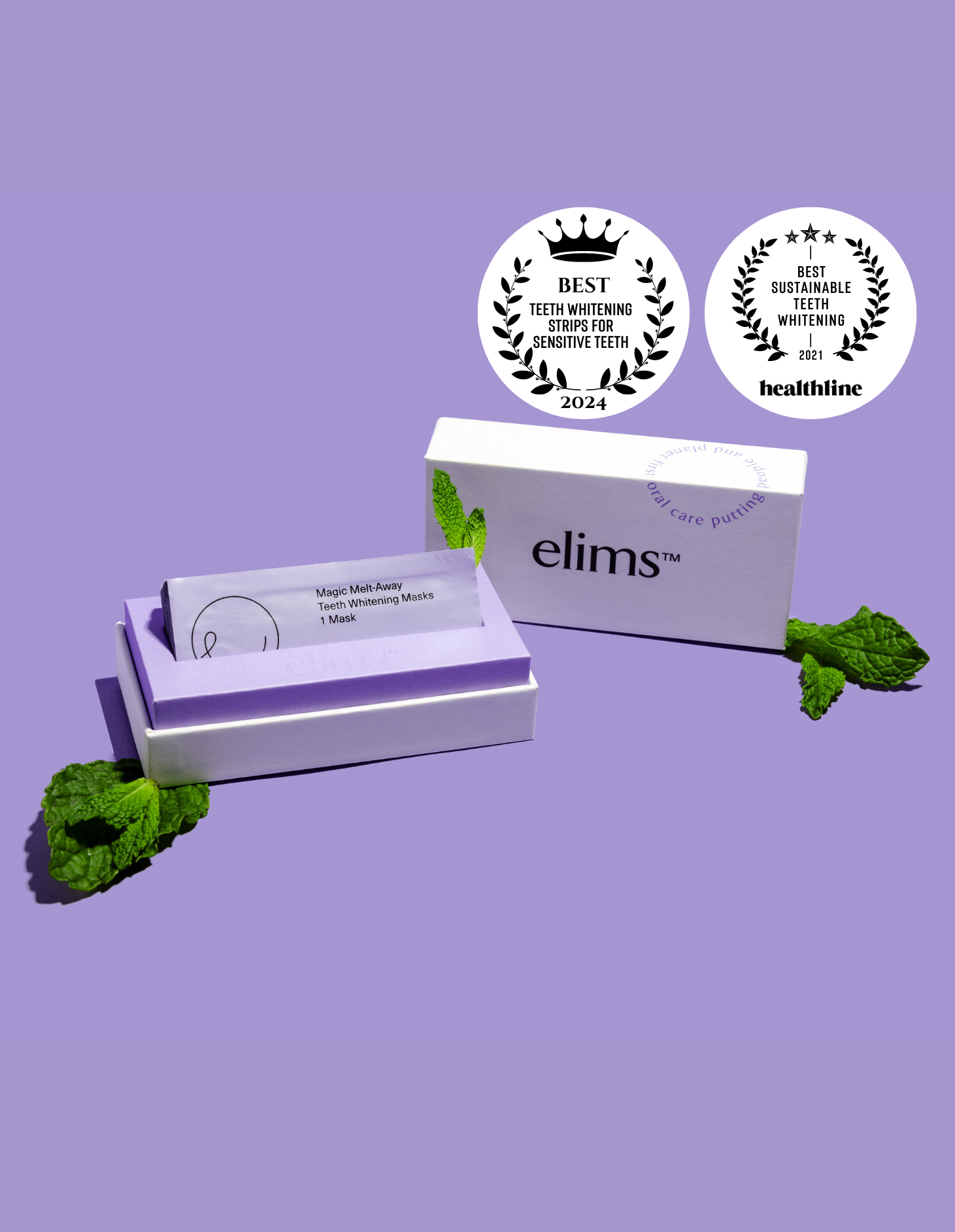 Magic Melt-Away Teeth Whitening by ELIMS. Clinically proven to lighten teeth upto 7 shades in 14 days. Totally enamel safe! Made for sensitive teeth.
