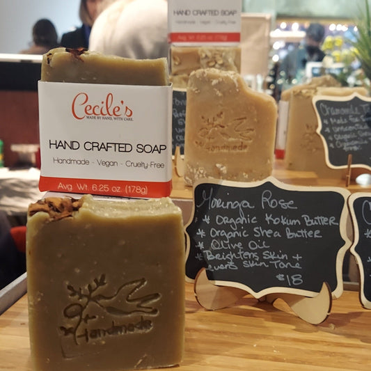 Moringa Rose Gold Soap by Cecile's Bath & Body