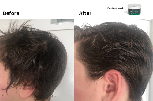 Before and After with MASAMI styling cream