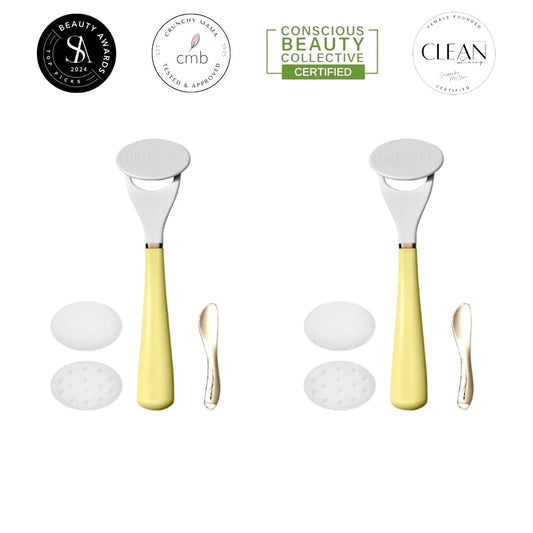 2 LUNAESCENT Touch-Free Skincare Applicator Sets by LUNAESCENT