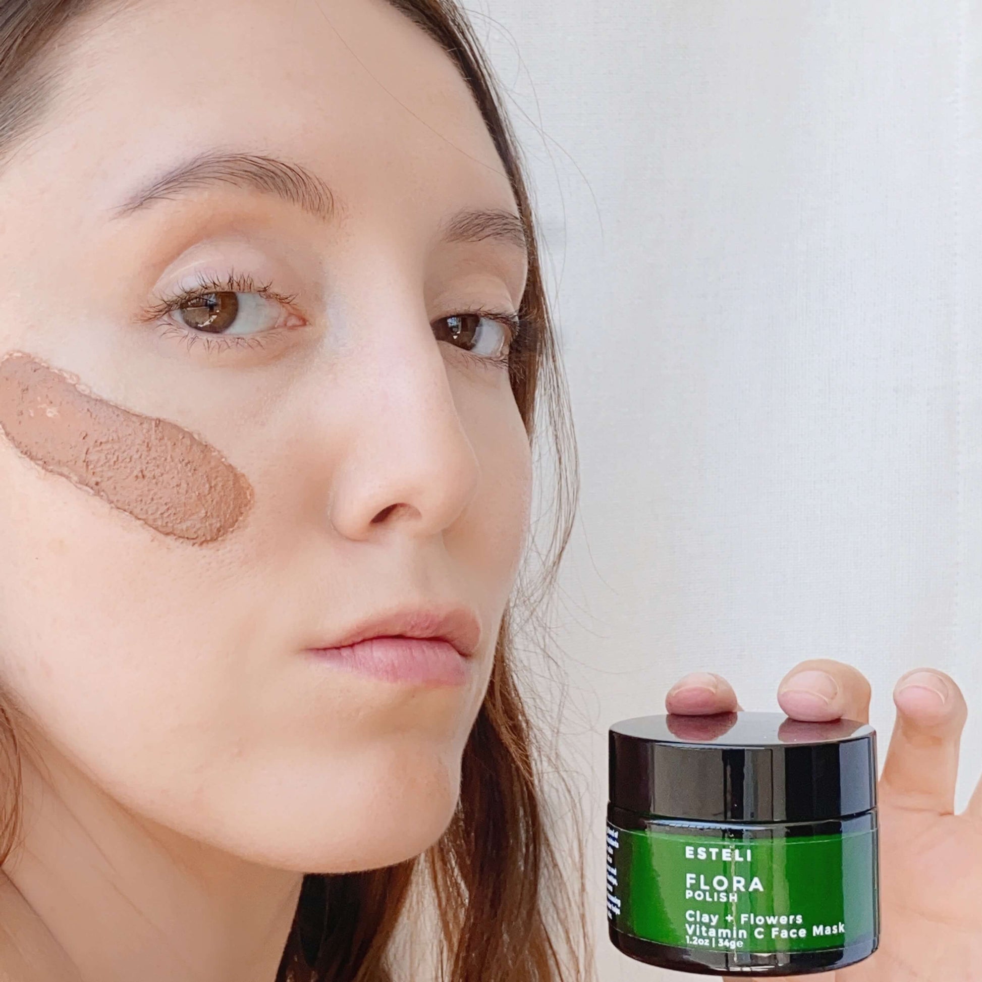 Esteli Flora POLISH Vitamin C Face Mask - Clay + Flowers