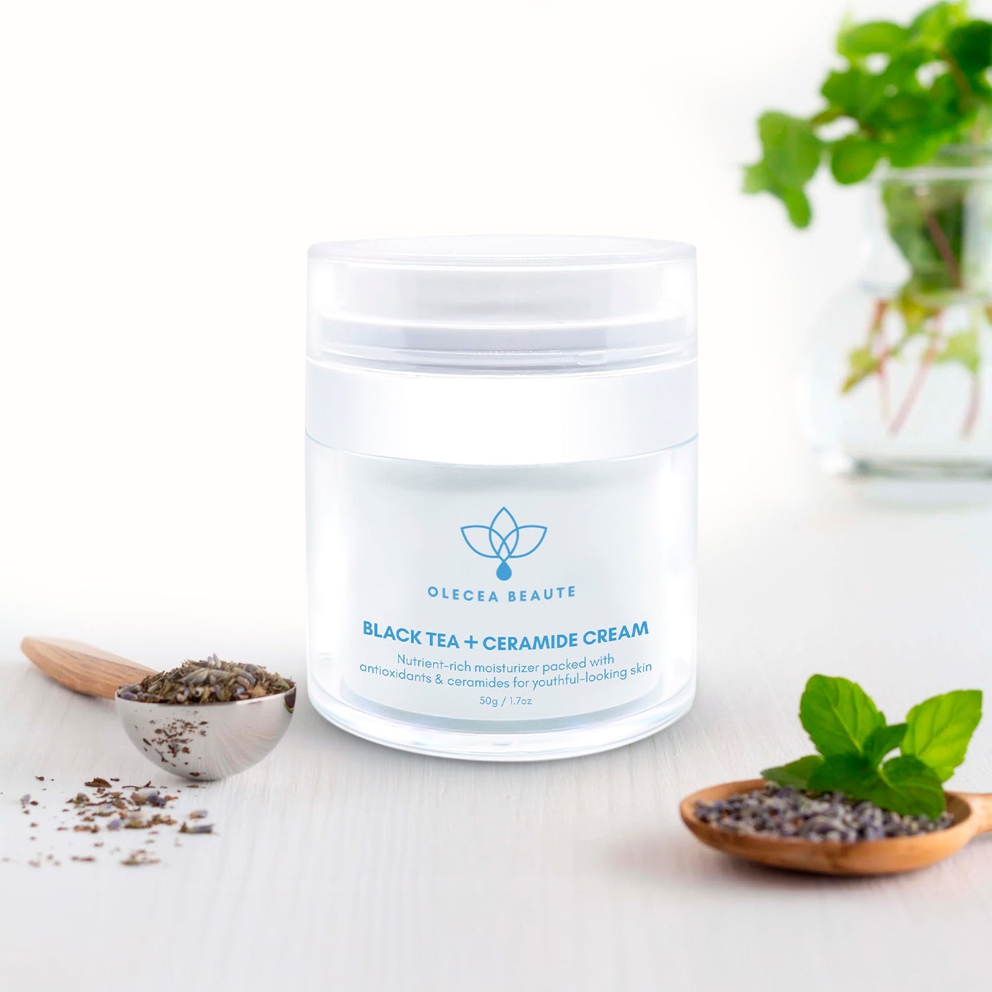 Olecea Beaute Black Tea + Ceramide Cream 50g/1.7oz
