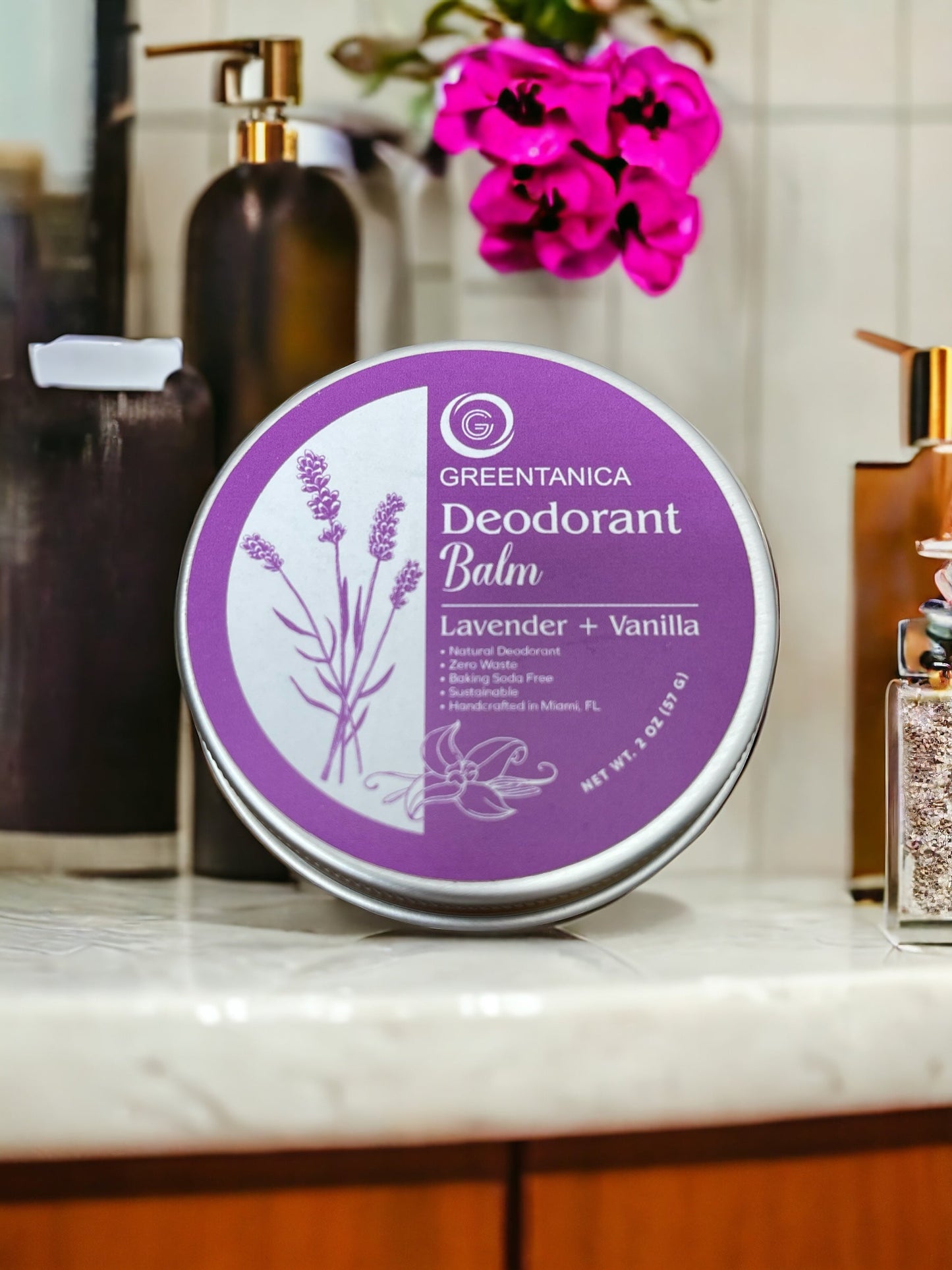 Lavender + Vanilla Vegan Deodorant Balm by Greentanica