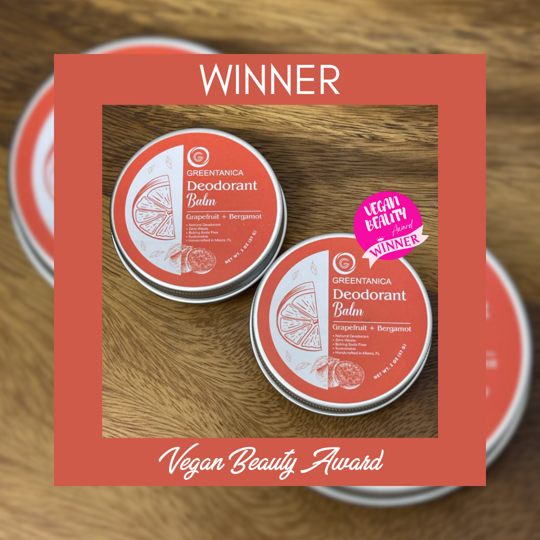 Grapefruit + Bergamot Vegan Deodorant Balm by Greentanica