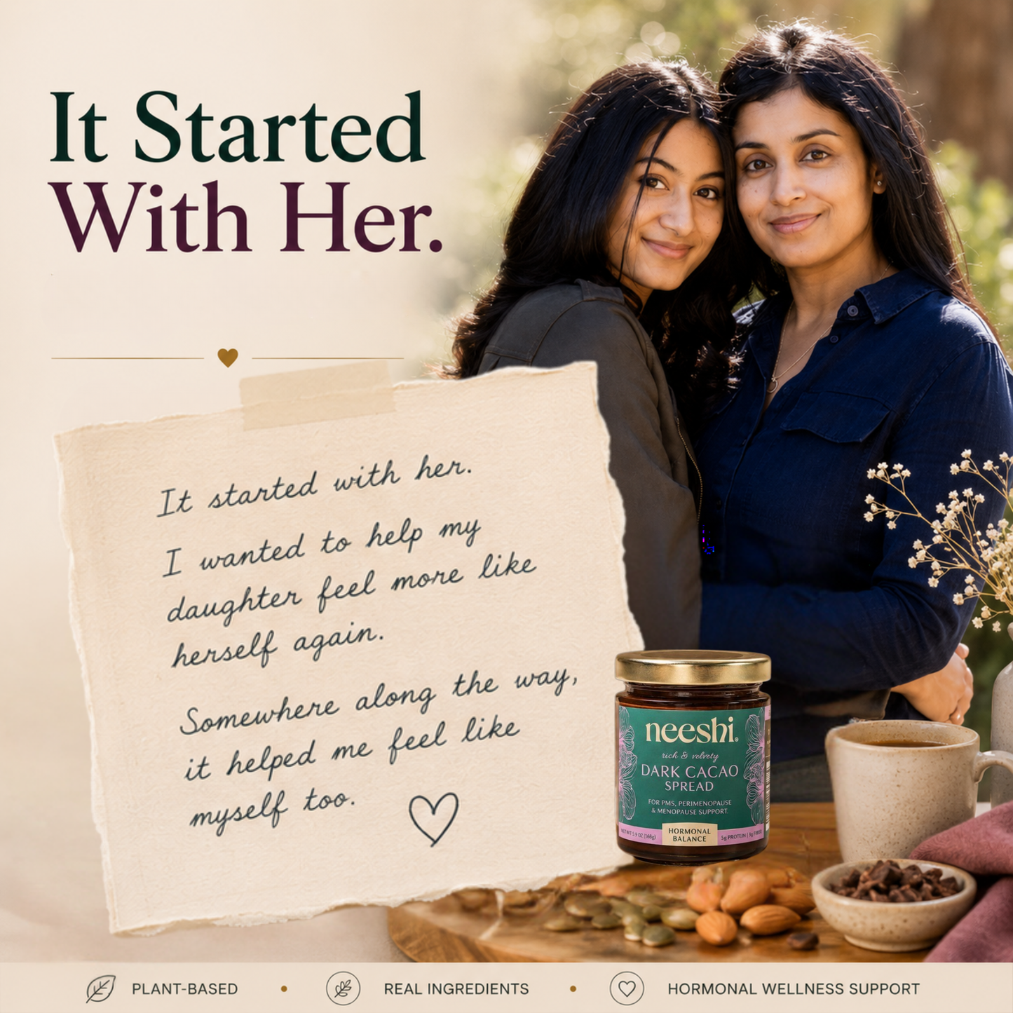 Dark Cacao Spread for Perimenopause & Period Support by Neeshi