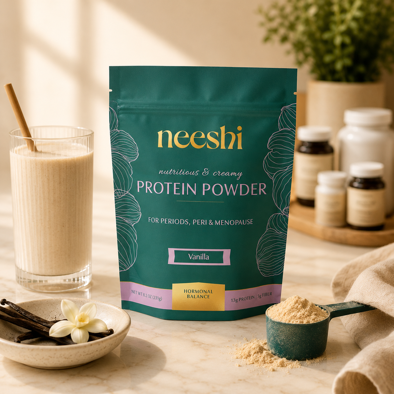 Nourishing Protein & Fiber for Perimenopause & Period Support by Neeshi