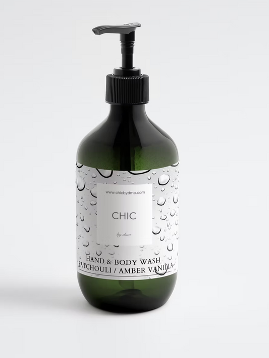 Chic by DMO hand and body wash bottle