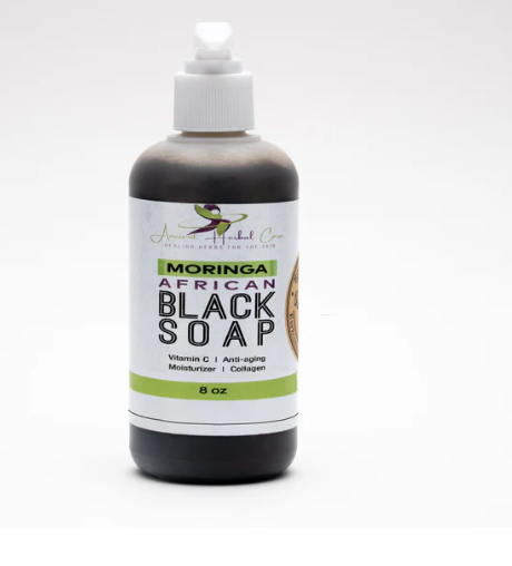 Moringa African Black Soap bottle