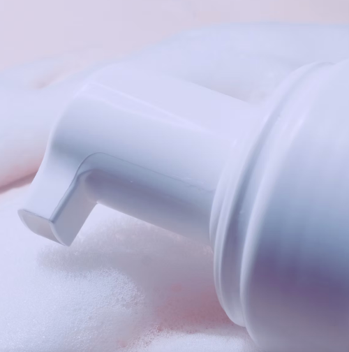 close up of Ultra Violet cleansing foam dispenser