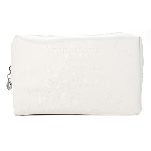Vegan Saffiano Leather Classic Cosmetic Bag by Topical Skin