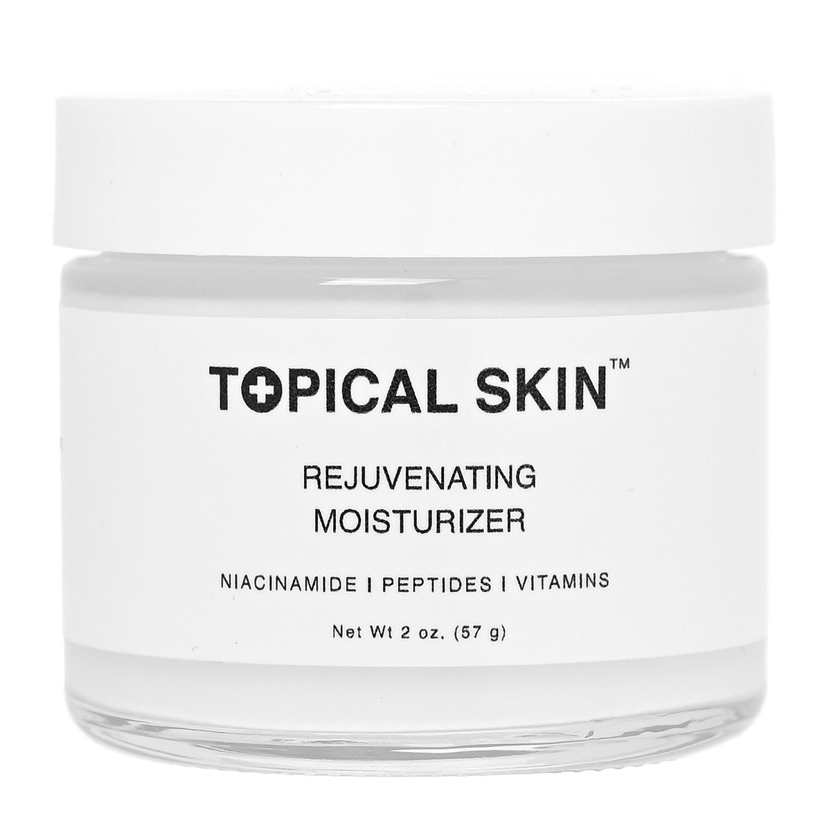 Topical Skin Rejuvenating Moisturizer with Niacinamide, Vitamins and Peptide