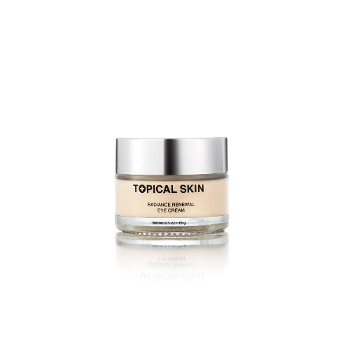 Topical Skin eye cream jar on a white background