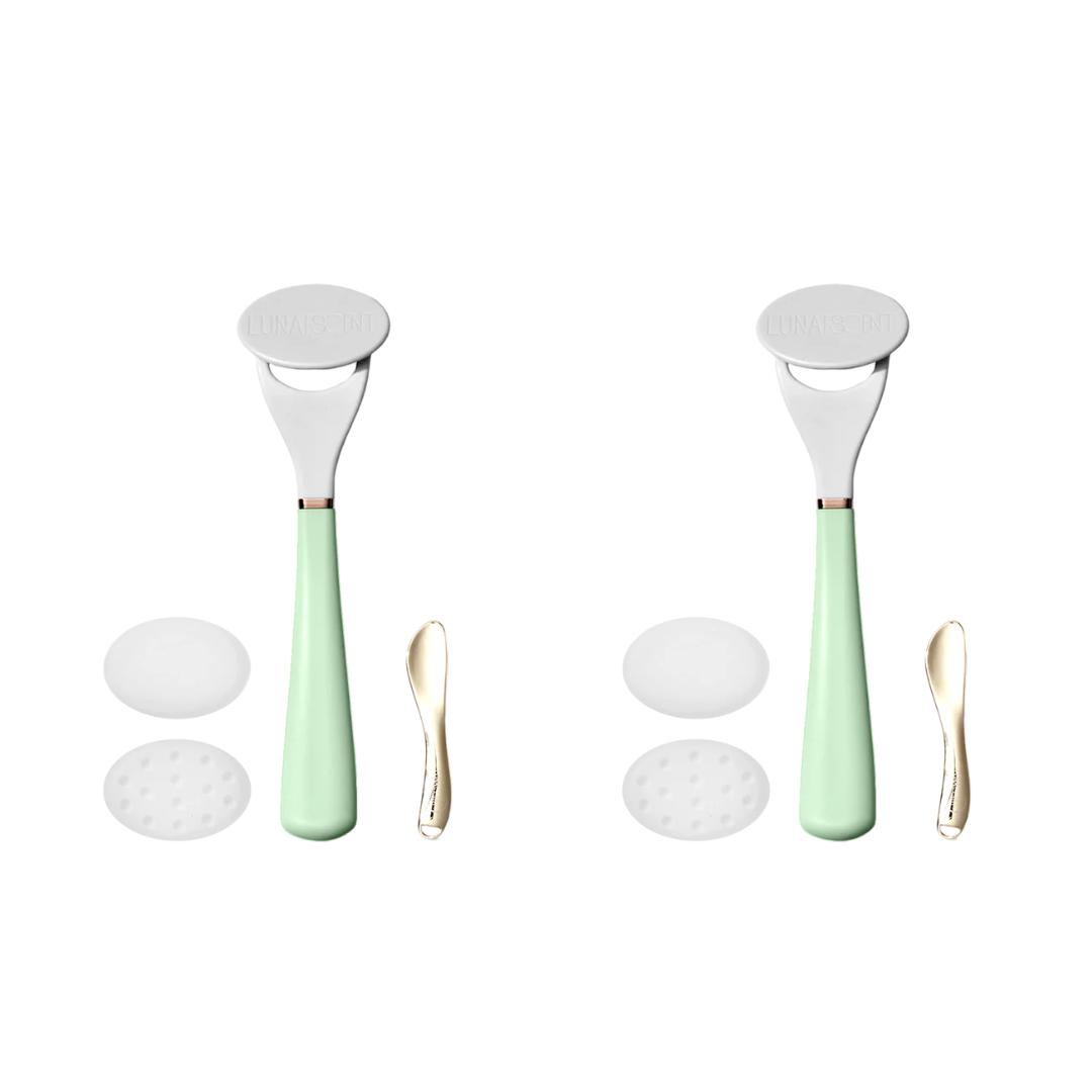 2 LUNAESCENT Touch-Free Skincare Applicator Sets by LUNAESCENT