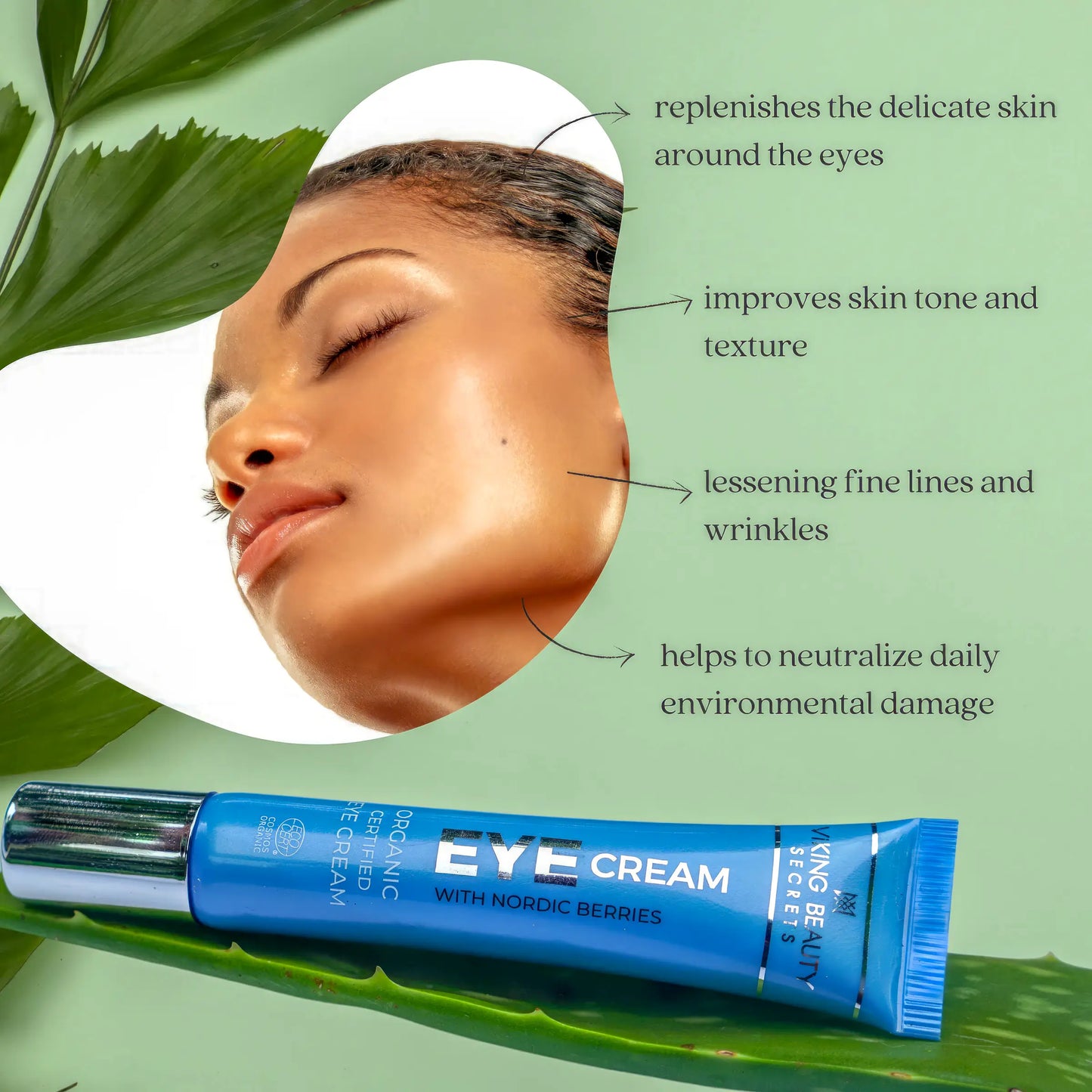Certified Organic Eye Cream by Viking Beauty Secrets