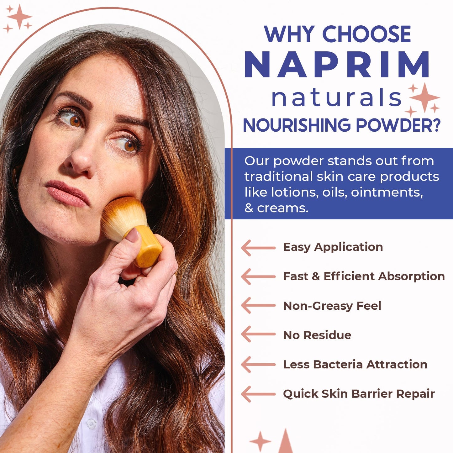 Nourishing Powder - Talc-Free Hypoallergenic Body & Face Powder for Sensitive Skin by NAPRIM Naturals