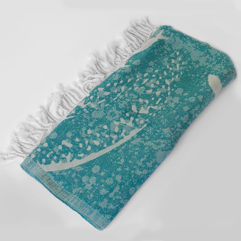 Tourbillon Turkish Towel - Turquoise - Sun Drunk